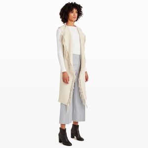 Club Monaco Sweater Vest with Fringe